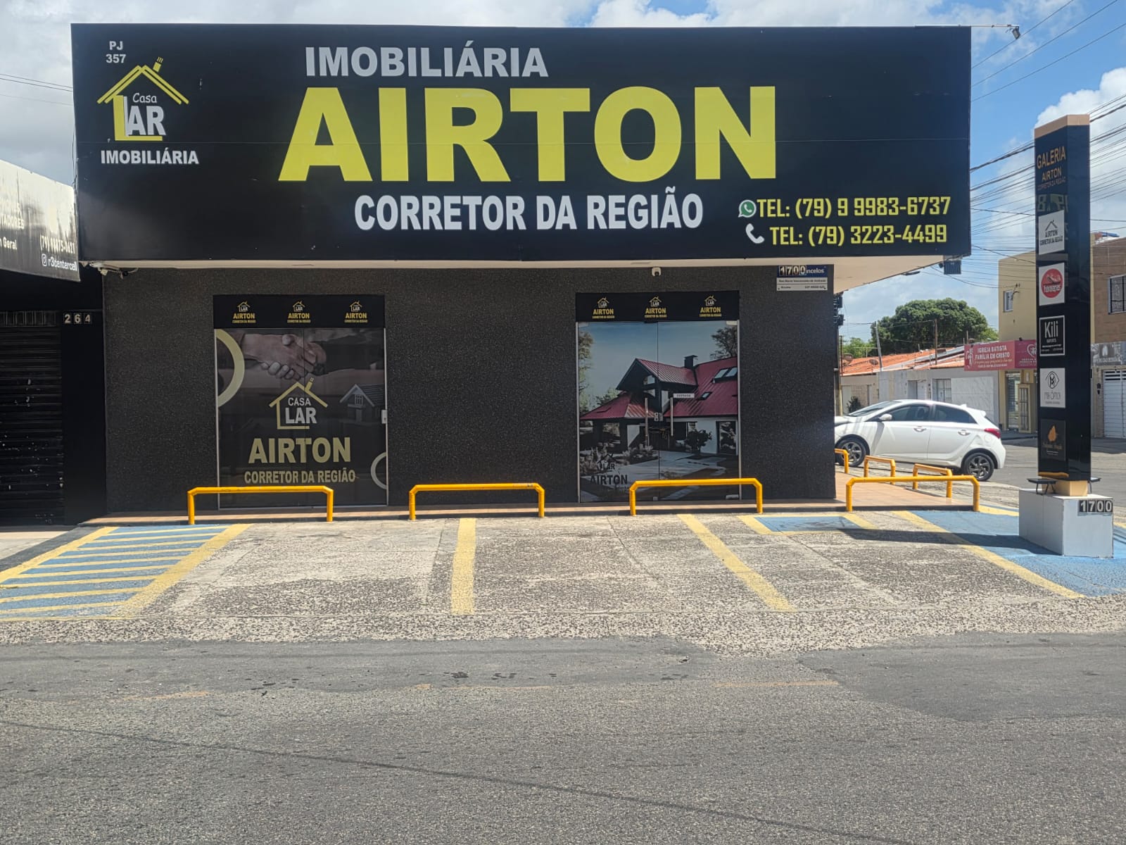 Fachada da Imobiliária Airton Corretor da Região